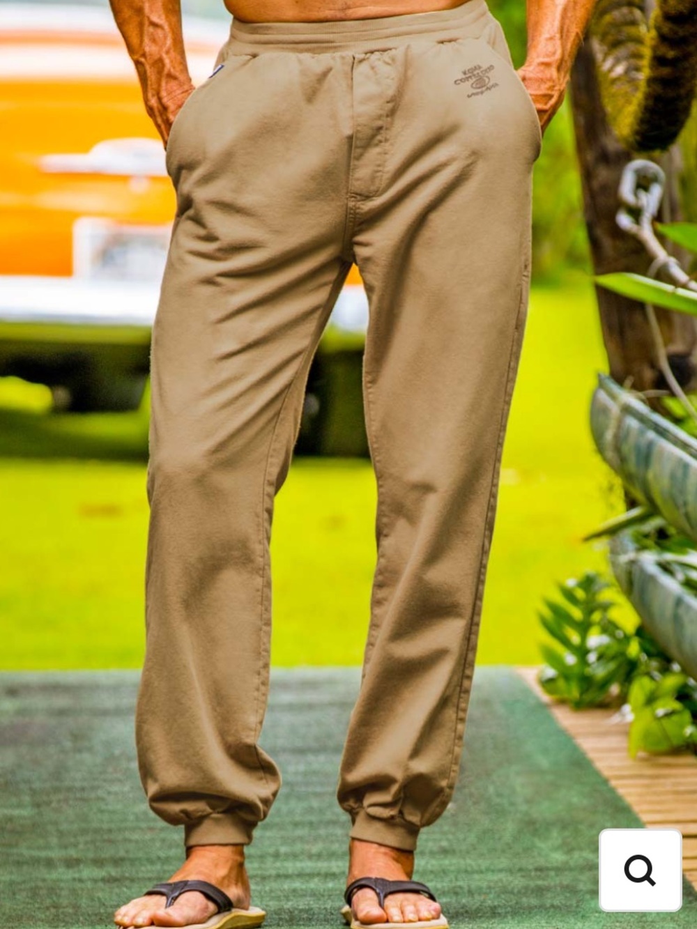 CRAZY SHIRTS Hawaii Original Kona Coffee Dyed Canton Pants sz M